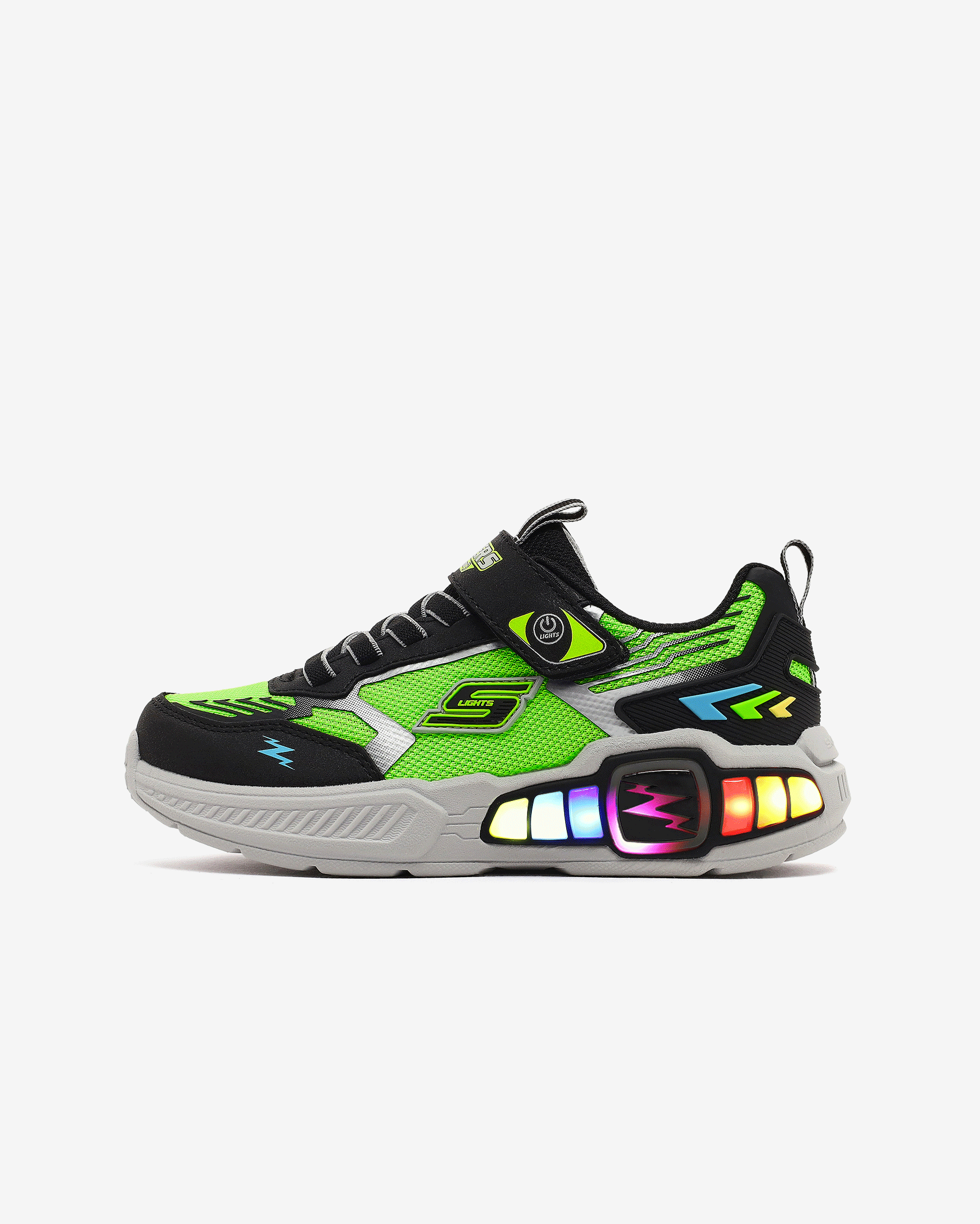 Skechers Light Storm 3 Büyük Erkek Çocuk Siyah Işıklı Spor
